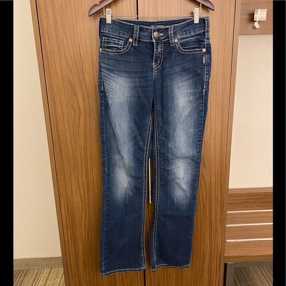 Silver Sudi Mid Slim Boot Jeans - Picture 2 of 9